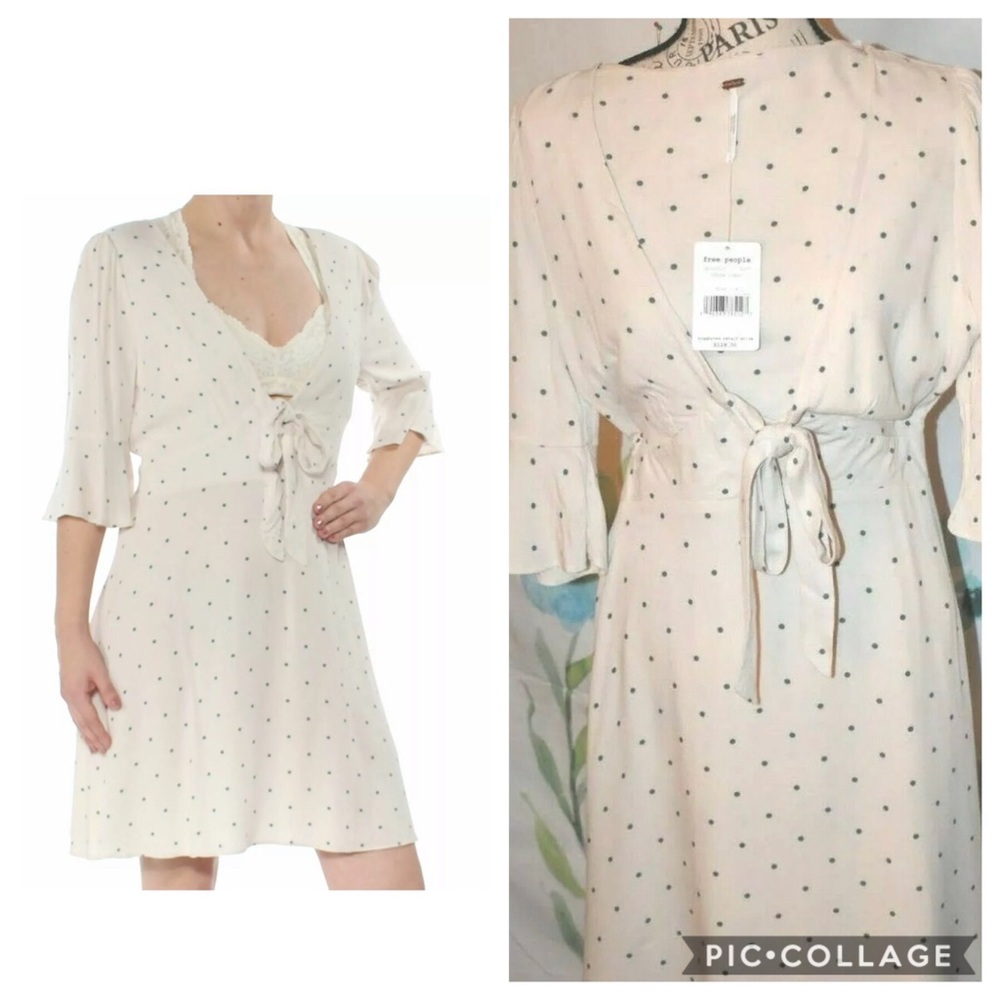 FREE PEOPLE Polka Dot Shift Dress